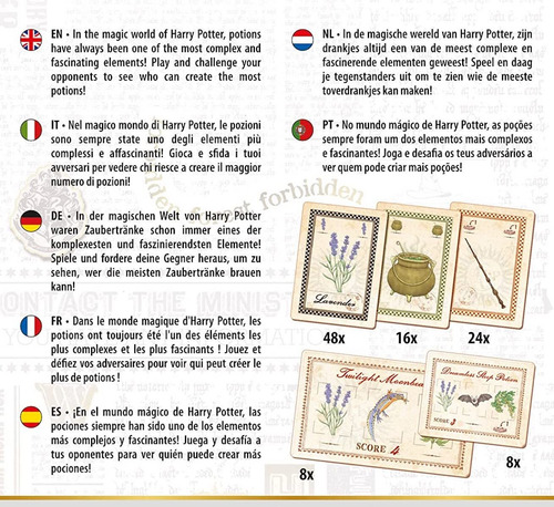 Juego De Mesa Harry Potter Pociones Abrakaboom Clementoni Italia Dentro Del Caldero Cartas Familiar