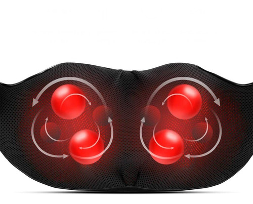 Imagen 3 de 11 de Masajeador Eléctrico Nappo Shiatsu 8 Rodillos Giratorios Loi