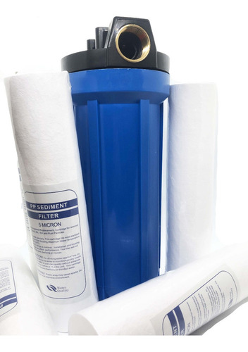 Imagen 3 de 3 de Filtro De Agua Para Tanque Con 5 Repuestos Gratis! 1 Pulgada