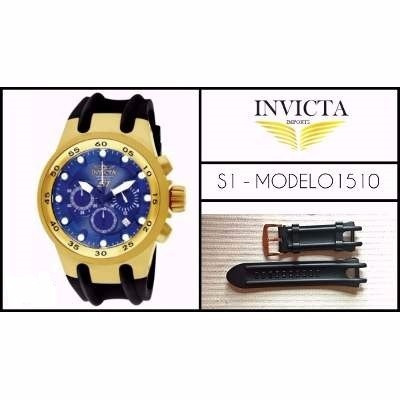 Pulseira Relógio Invicta S1 Rally 1509 1510 1511 Preta