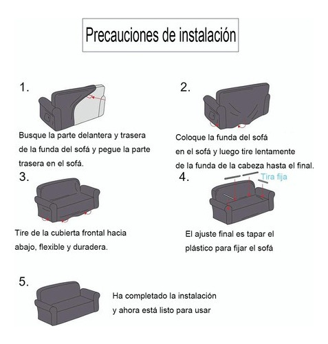 Funda Para Sofá De 2 Plazas, Funda Para Sofá, Con Elástico