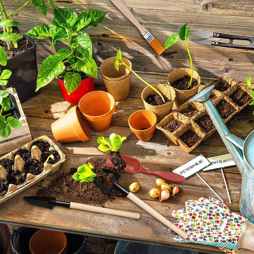 Kit De Mini Ferramentas De Plantio De Jardim 13pcs
