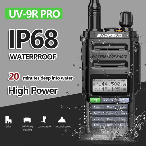 Radio Baofeng Uv-9r Pro Bidireccional Ip68 Impermeable V/uhf