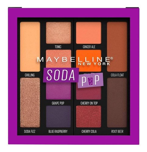 Paleta De Sombra Maquillaje Para Ojos Maybelline Color de la sombra Soda pop