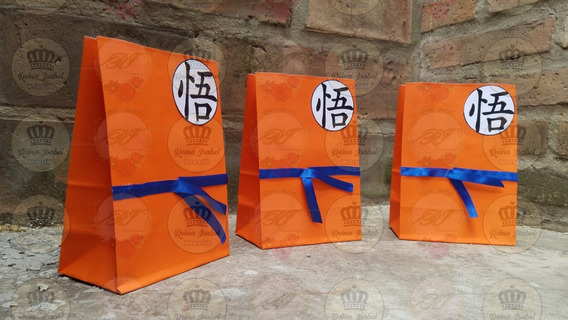 Bolsa Dragon Ball Z Cumple Bautismo Candy Bar Baby Shower Mercado Libre