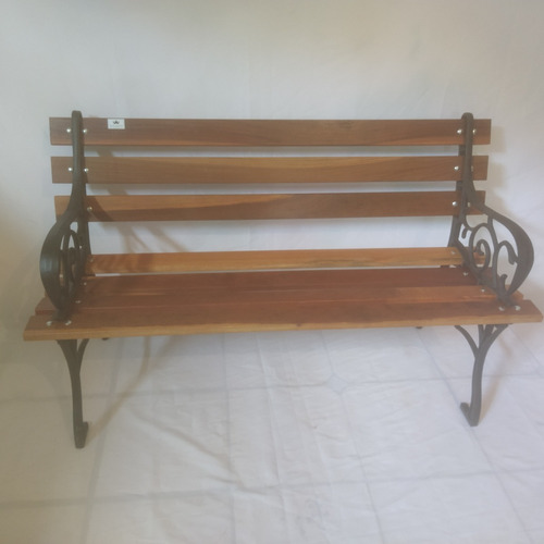 Banco De Jardim Frances 7 Réguas 120 Cm Madeira De Lei