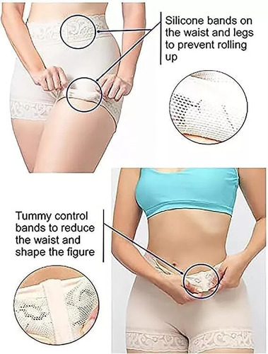 Fajas Con Curvas Para Mujer, Moldeadora De Cuerpo De Encaje