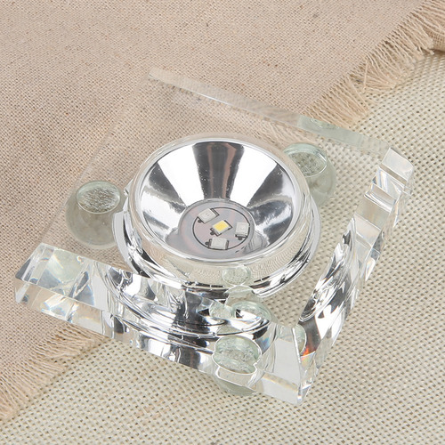 Soporte De Pantalla Led De Cristal 3d En Miniatura Con Base
