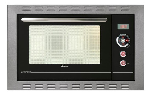 Forno de embutir elétrico Fischer Gratinatto 44L aço inoxidável 220V