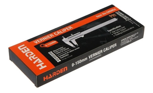 Calibre Metálico Harden 150 Mm Profesional Estuche 