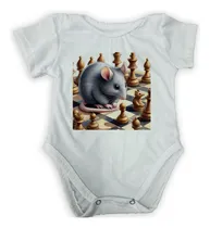 Comprar Body Bebe Raton Ajedrez Juego Chess Dibujo Play M1