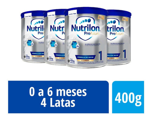 Leche En Polvo Nutrilon Profutura 1 Lata 400 Gr X 4 Un