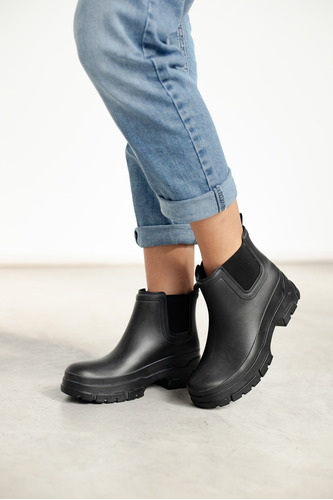 Borcego De Lluvia Mujer Bota Elastico Impermeable 