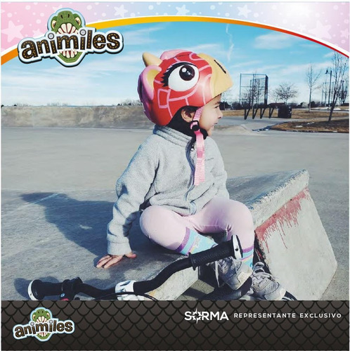 Imagen 3 de 10 de Casco Bici 3d Skate Patin Roller Niños Animiles
