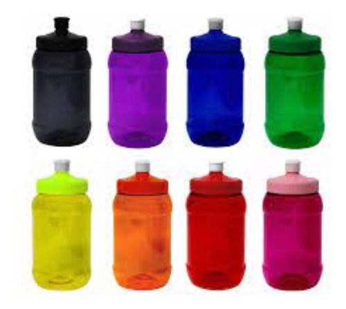 Pack 25 Cilindros C Tapa Chupón 500 Ml Colores Dulcero Tarro