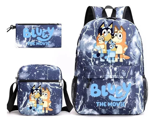 Mochila Mr Beast Lightning Cat Estampada En Tres Piezas