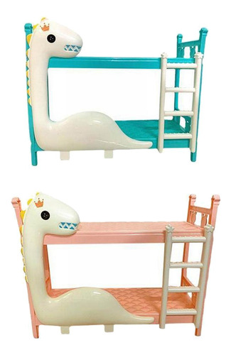 2 Muebles Apilables Para Muñecas 1:12, Cama, Accesorios De