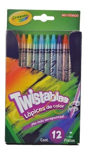 Twistable Lapizes De Color Crayola 12 Pzs