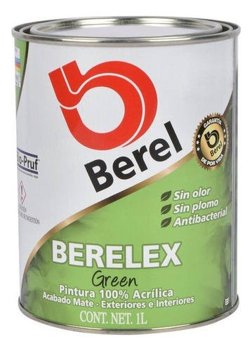 Berel Berelex Green Pintura Ecológica Blanco 1lt
