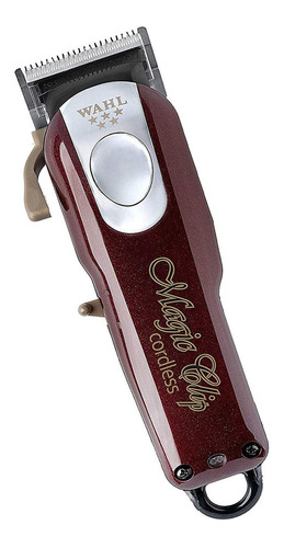 Cortadora de pelo Wahl Professional 5 Star Cordless Magic Clip 8148 plateada y roja 120V