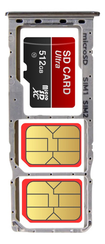 Bandeja Porta Sim Chip Card Compatible Samsung Galaxy A70