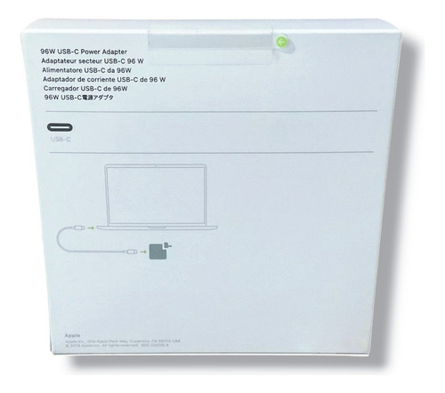 Cargador Apple Usb-c 96w Original En Caja Para Macbook Pro