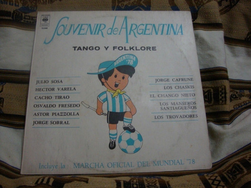 Vinilo Souvenir De Argentina Tango Y Folklore Manseros F1