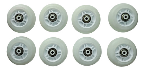 Ruedas Rollers Led Con Rulemanes 64 Y 70 Mm Set X8 Photon Mod: Ruedas Ledx8