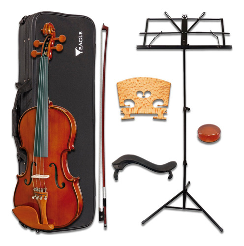 Violino Eagle 4/4 Ve441 Kit C/ Estante Partitura+acessórios
