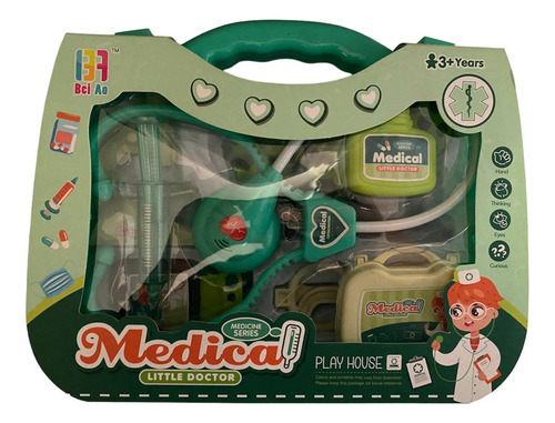 Set Doctor Maleta Juguete Accesorios Kit Medico