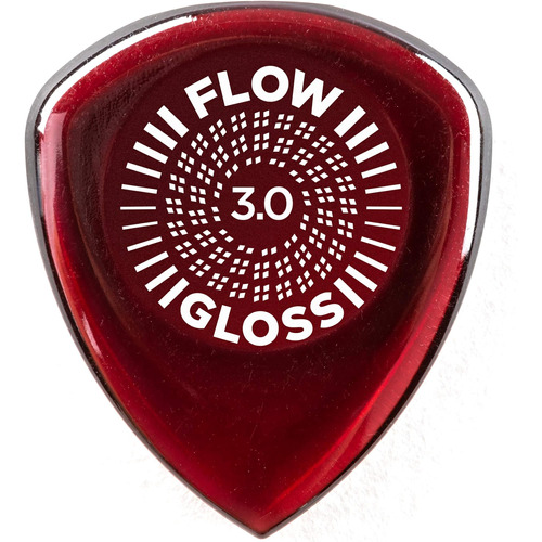 Jim Dunlop Flow Gloss 3.0mm Púa De Guitarra - Paquete De 12 