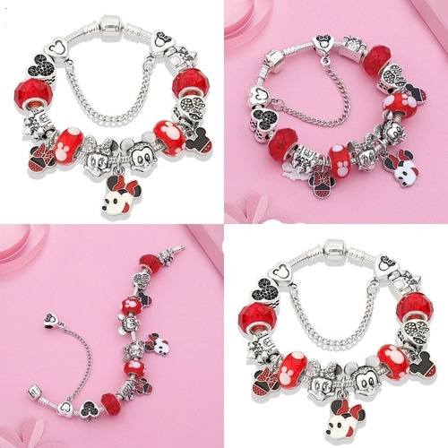 Pulsera Para Niña Mujer Brazalete Tipo Pandora Piedras Crist