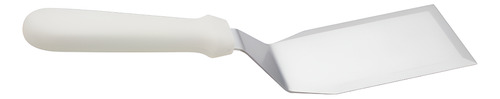 Espatula Plancha Curva Solida Mango Blanco 26 Cm