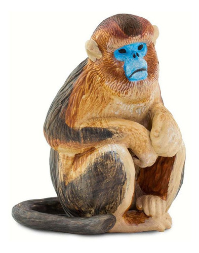 Mono De Nariz Chata Safari Figura Primate Muñeco Infantil Ax