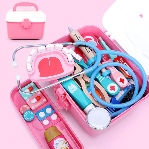 Little Doctor Red - Set De Juego Infantil De Madera Con Form