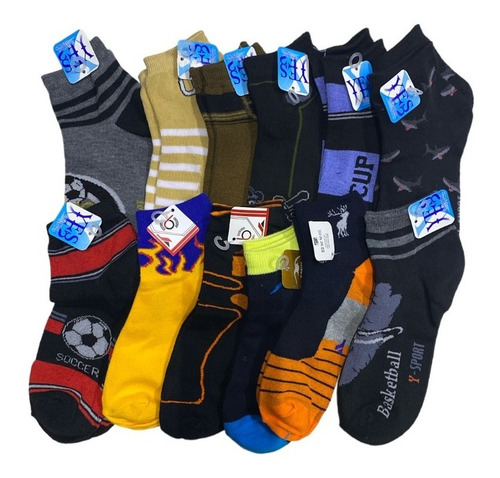 Tin Para Dama Caballero Varios Estampados Paquete 100 Pares