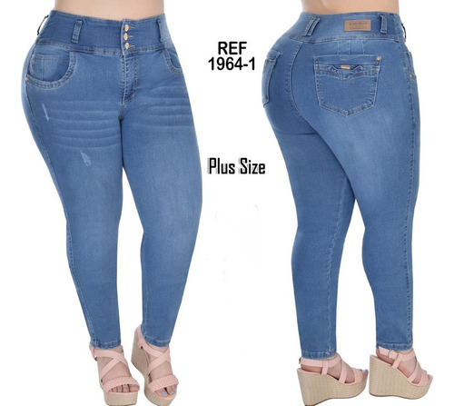 Jeans Talla Plus 18 20 22 Talle Grande Levanta Cola Dif Esti