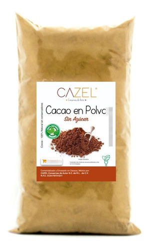 Imagen 1 de 4 de Cacao En Polvo Cocoa 100% Natural Oaxaca Artesanal 500g