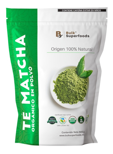 Té Matcha 500g | 100% Orgánico Y Natural | Bulk Superfoods