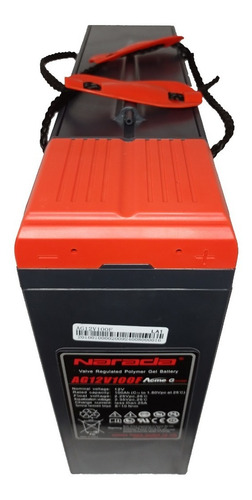 Imagen 2 de 4 de Bateria De Gel 12v 100ah Narada Ag12v100f