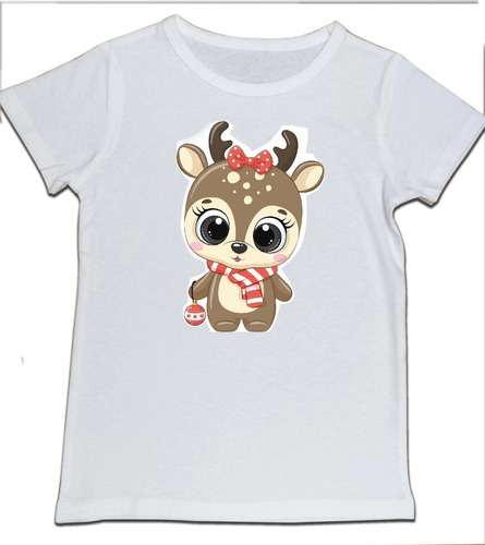 Camiseta Niño Pequeño Reno Navidad