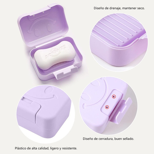 Jabonera De 2 Piezas Con 2 Bolsas De Jabón, Jabonera De