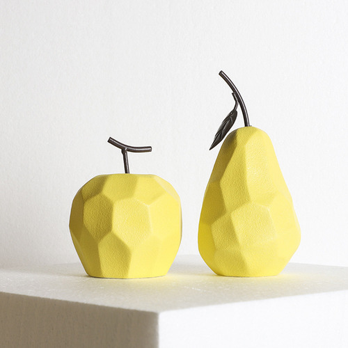 Gabinete De Adornos Decorativos De Frutas Artificiales