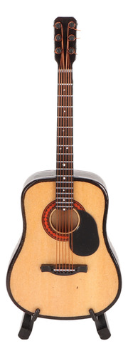 Mini Guitars Miniature Wooden Guitar Model High Simulation