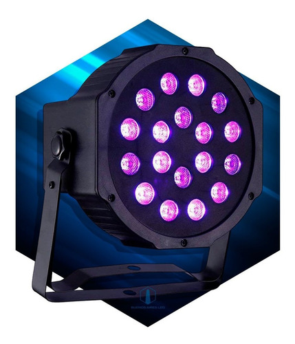 Proton Par 18 Led Ultravioleta Uv Efectos Luces Dj Boliche