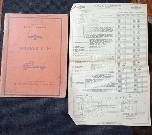  Catalogo Antiguo Camion International C30 Carta Lubricacion