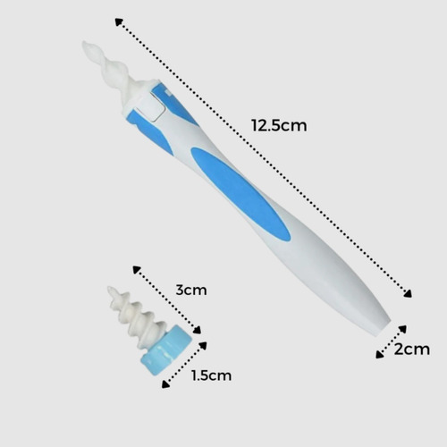Imagen 4 de 10 de Limpiador De Cera Oídos En Espiral Silicona Portátil Muymo®