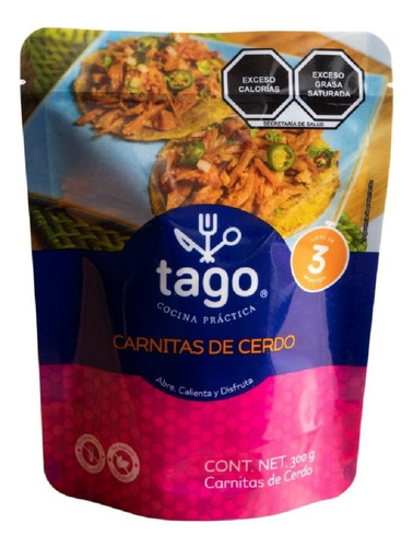 Carnitas De Cerdo Tago Cocina Práctica, 300 Gr