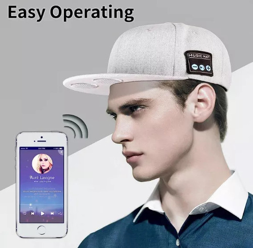 Gorra Musical Con Bluetooth 5.0,escuchar Música Al Aire Libr