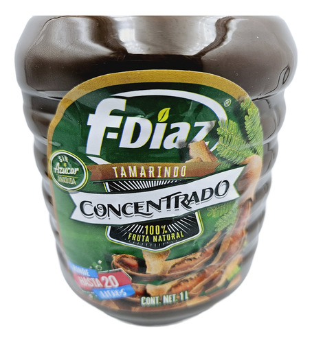 1l De Concentrado Sabor Tamarindo F-diaz (rinde 20l)